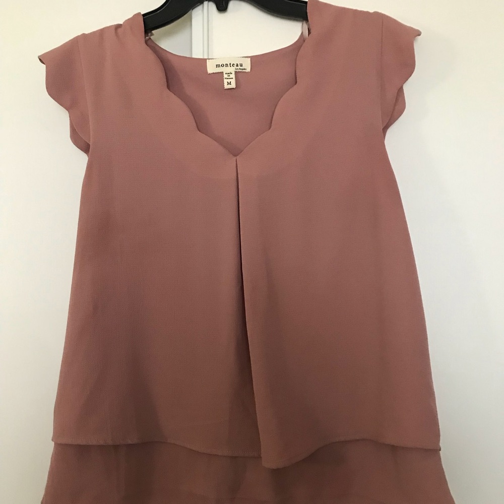 Dusty rose blouse